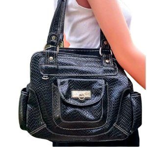 Women's Leather Rosetti  Shoulder Tote